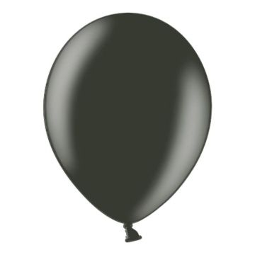Metallic Luftballon Schwarz